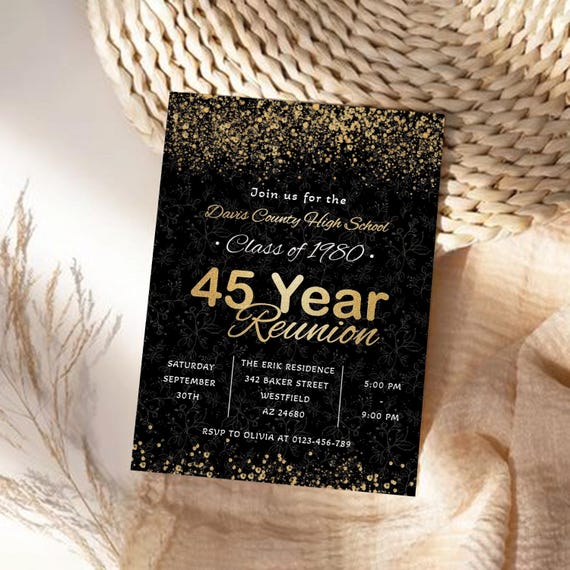High School Reunion Invitation, College Reunion Invitation, Reunion Invitation, Class Reunion Invitation, High School Reunion Decor, DG1