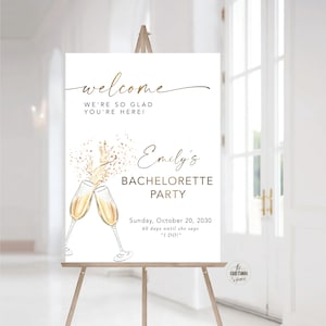 Bridal Shower Sign, Boho Bridal Brunch Shower Welcome Sign, Boho Shower Welcome Sign, Bridal Shower Poster, Brunch and Bubbly Welcome Sign image 5