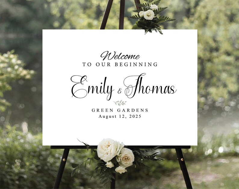 Wedding Welcome Sign Ceremony Digital Wedding Welcome Sign - Etsy