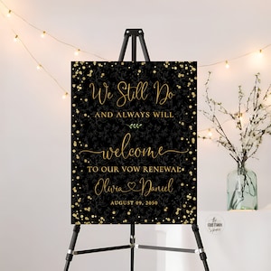 Segno di rinnovo del giuramento in oro nero, Segno ancora in corso, Decoro per il rinnovo del giuramento blu navy, Segno di matrimonio per l&#39;anniversario, Segno stabilito, Decoro per l&#39;anniversario