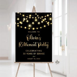 Retirement Party Welcome sign, Minimalist Happy Retirement sign, Retirement Celebration Party Sign, Retirement Decorations, balloons, Poster