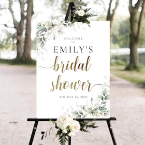 Greenery Brautdusche Zeichen, Boho Braut Brunch Zeichen, Paare Dusche Poster, Botanicals Hochzeit Dusche Zeichen, Eukalyptus, Kräuter, HB3