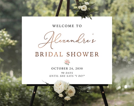 Minimalist Bridal Shower Welcome Sign, Modern Bridal Brunch Welcome Sign, Couples Shower Poster, Wedding Shower Welcome Sign, Minimalist