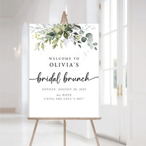 Bridal Shower Sign, Unique Bridal Shower Sign, Custom Design, Bridal Shower Decorations, Bridal Brunch Sign, Bridal Tea Sign, Poster, HB2