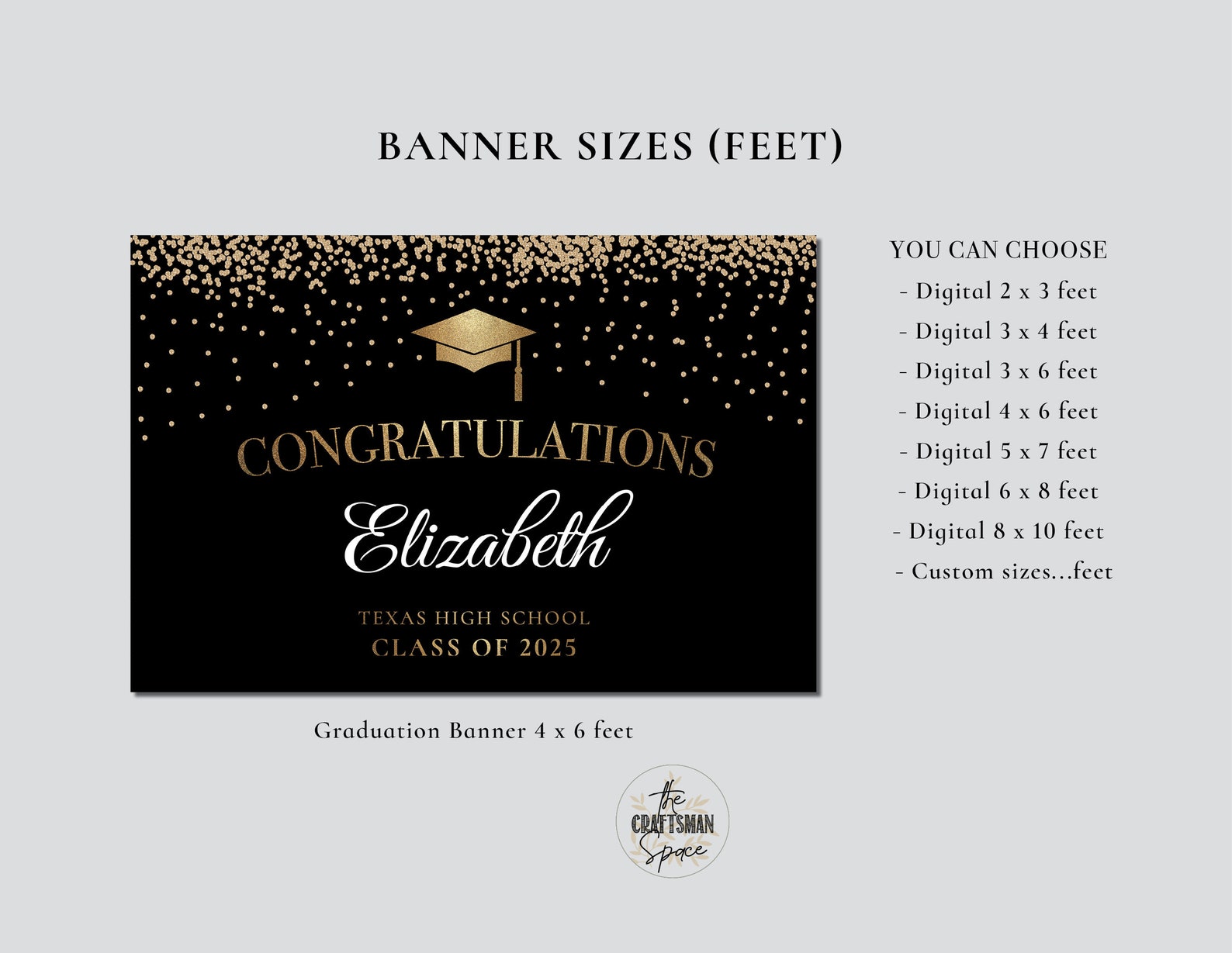 DIGITAL Graduation Banner Graduation Backdrop Graduation - Etsy