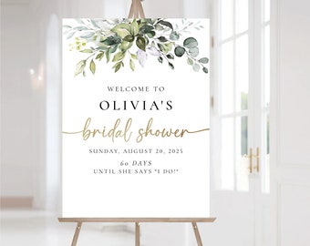 Bridal Shower Sign, Unique Bridal Shower Sign, Custom Design, Bridal Shower Decorations, Bridal Brunch Sign, Bridal Tea Sign, Poster