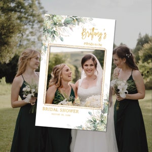 Greenery Bridal Shower Photo Prop,Bridal shower photo booth frame,Printable Photo Prop Frame,Greenery Photo Prop Frame,Bridal Shower