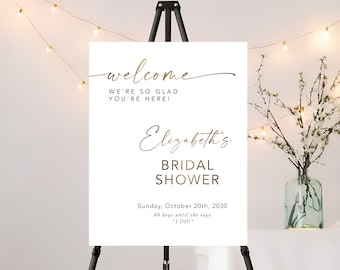 Bridal Shower Sign, Boho Bridal Brunch Shower Welcome Sign, Boho Shower Welcome Sign, Bridal Shower Poster, Brunch and Bubbly Welcome Sign