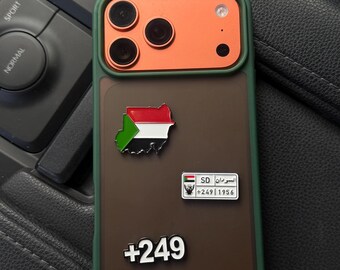 Sudan Sticker | Sudanese Phone Decal Sudanese Pride Sticker | Cute Sudan Flag Decal for Phone Cases, Laptops & Water Bottles