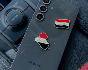 Iraqi Flag Metal Sticker | Laptop, Tablet, Car Decal | Arabic Accessory