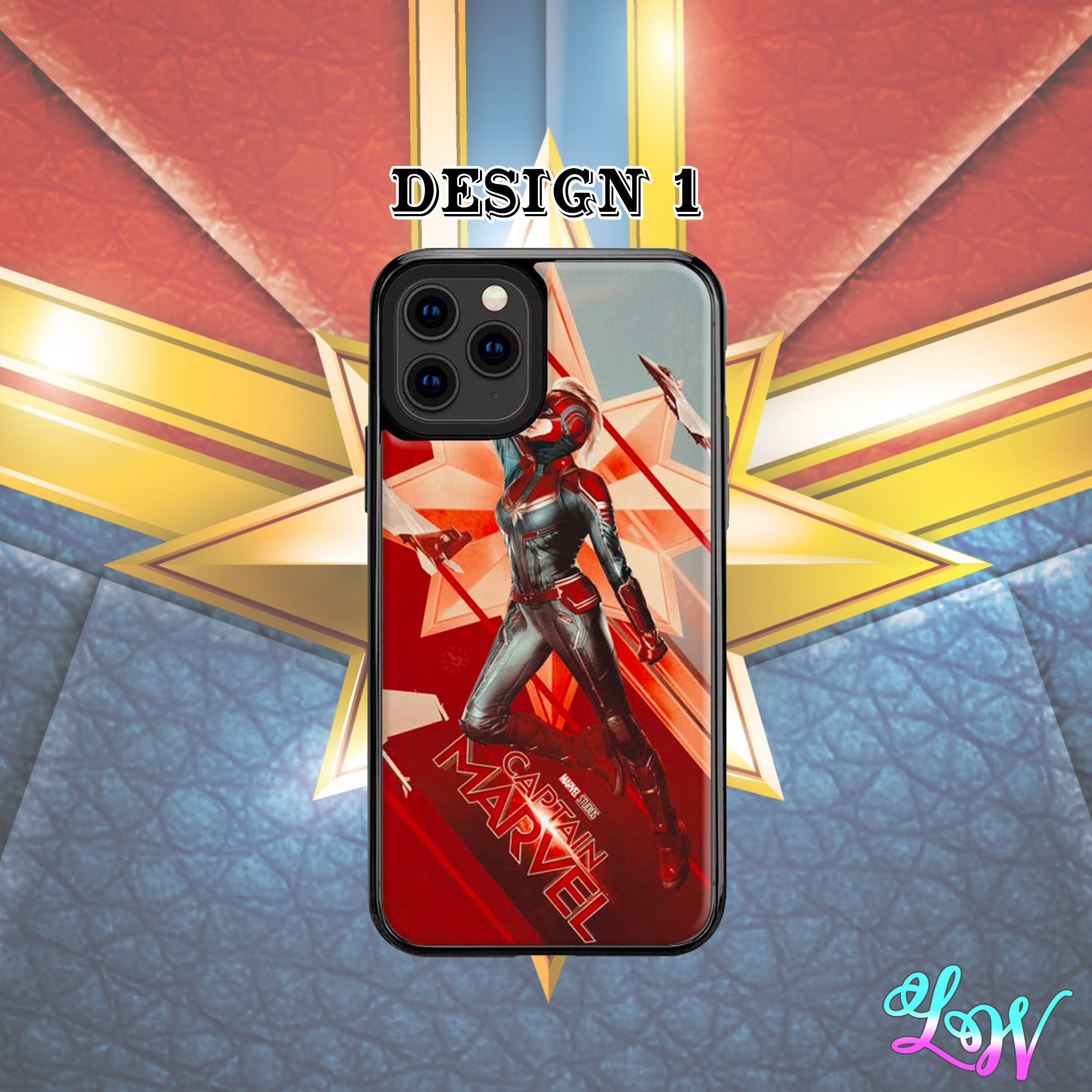 Captain Marvel Phone Case Avengers Super Hero Phone Case Etsy