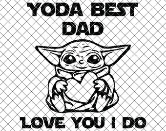 Yoda Best Dad Svg Etsy