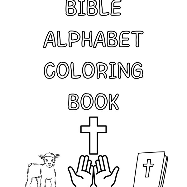Bible Alphabet Coloring Book, ABC's of the Bible