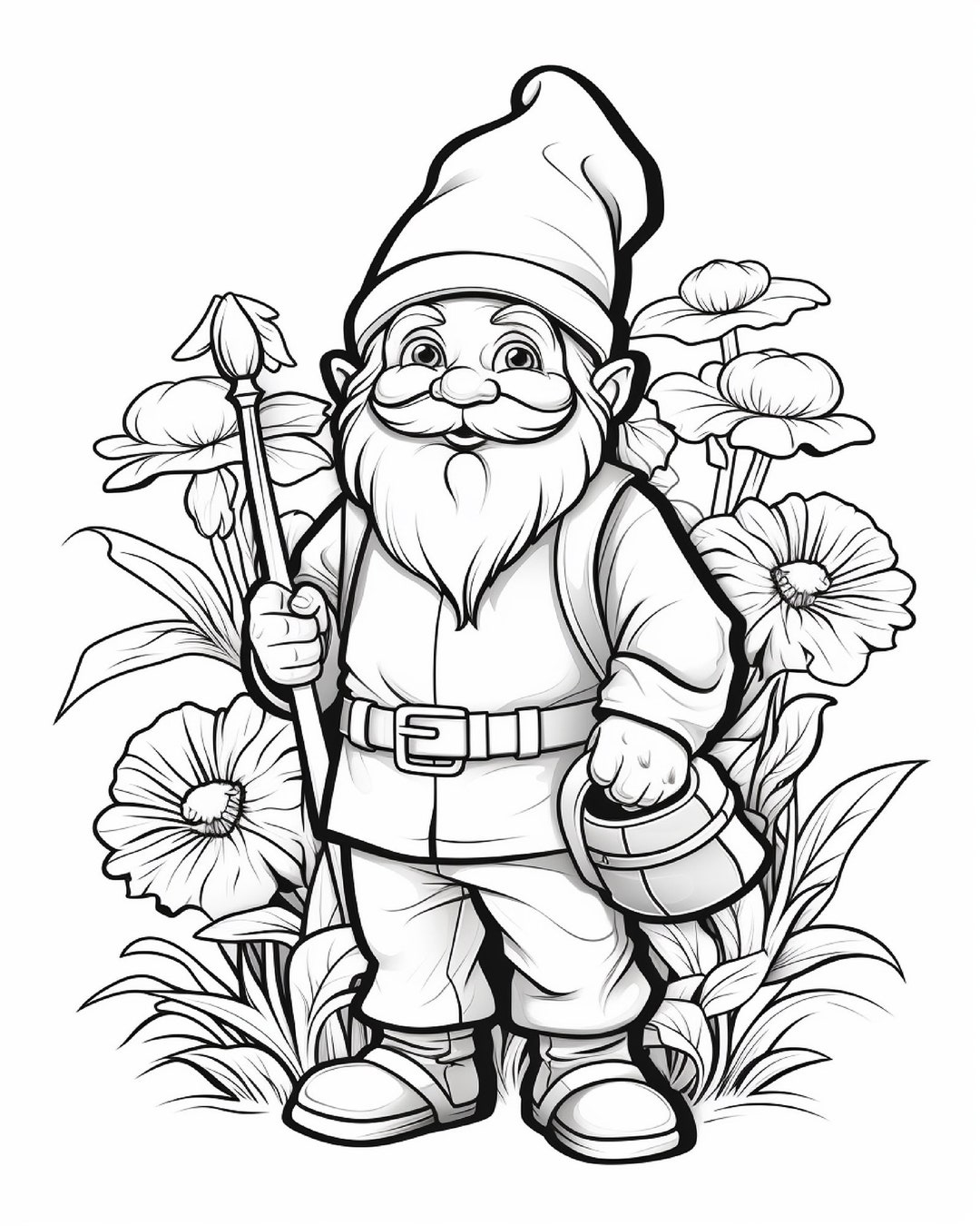 Garden Gnome Coloring Pages for - Il 1080xN.5357760200 Pyr0