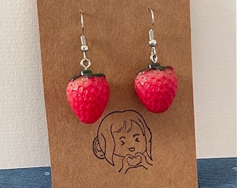 Pendientes fresas