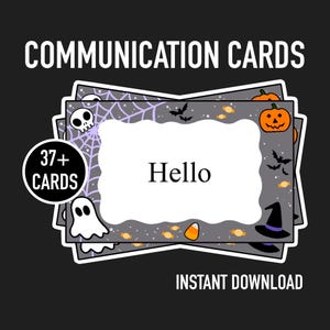 Halloween-communicatiekaarten pdf