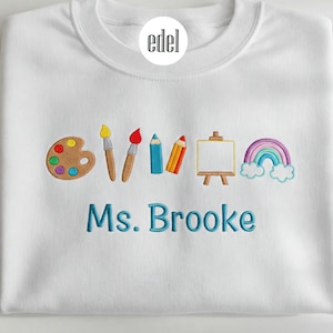 Custom Art Teacher Shirt Personalized Art Teacher Gift Art Lover Gift Art Therapy Shirt Teacher Appreciation Gift Back to School Shirt