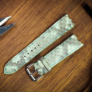 Python Leather Watch Strap/Leather Handmade Watch Strap/ Leather Strap Band/Leather Watch Band/Custom Leather Watch Band