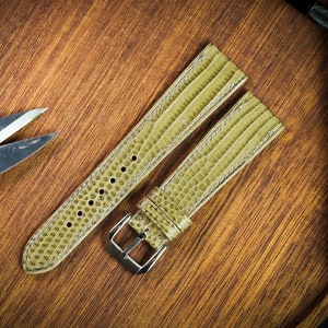 Lizard Leather Watch Strap/Quick Release Watch Band/ Leather Handmade Watch Strap/Leather Watch Band/Custom Leather Watch Band