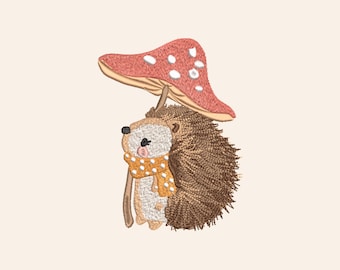 Schattig egel borduurmachineontwerp, bosdier (digitale download)
