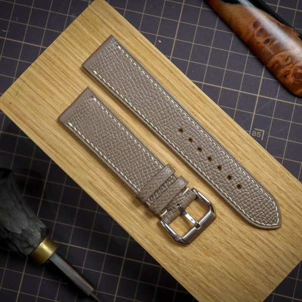 Epsom Leather Handmade Watch Strap/Quick Release Watch Strap/Cow Leather Watch Strap/Real Leather Watch Band/Custom Leather Watch Band