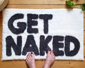 Get Naked Bath Rug | Etsy
