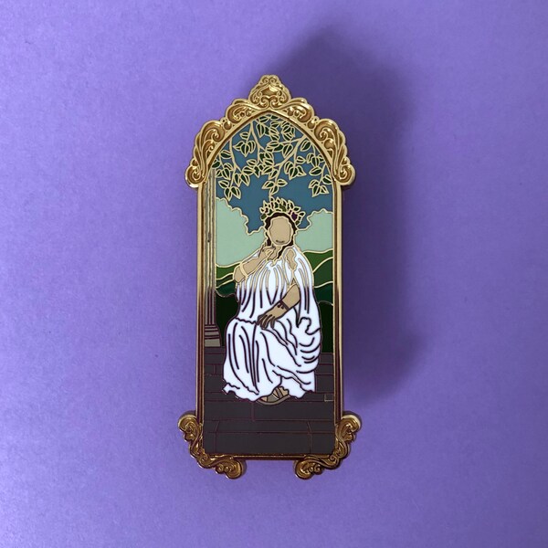 UN GRADO El pin de esmalte de la dama gorda