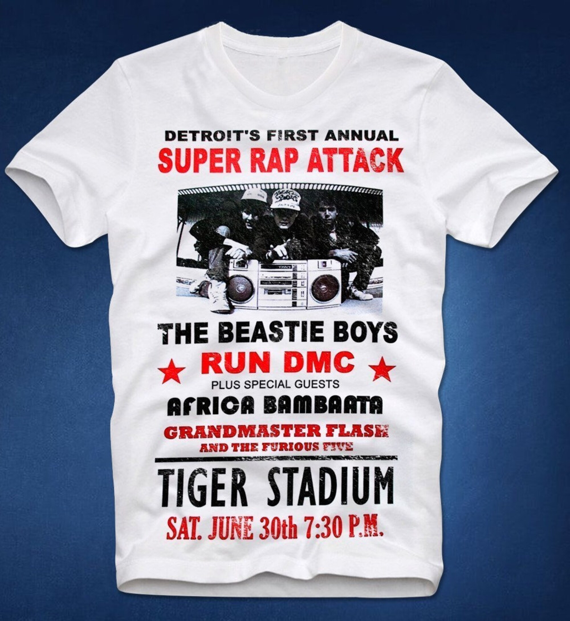 Discover T-Shirt Detroit Rap Attack BEastie Boys Laufen DMC