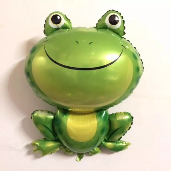 36 INCH - Giant Frog or 6pcs/lot (0-9) frog prince number animal birthday decoration toys for children party helium balloon wedding decor