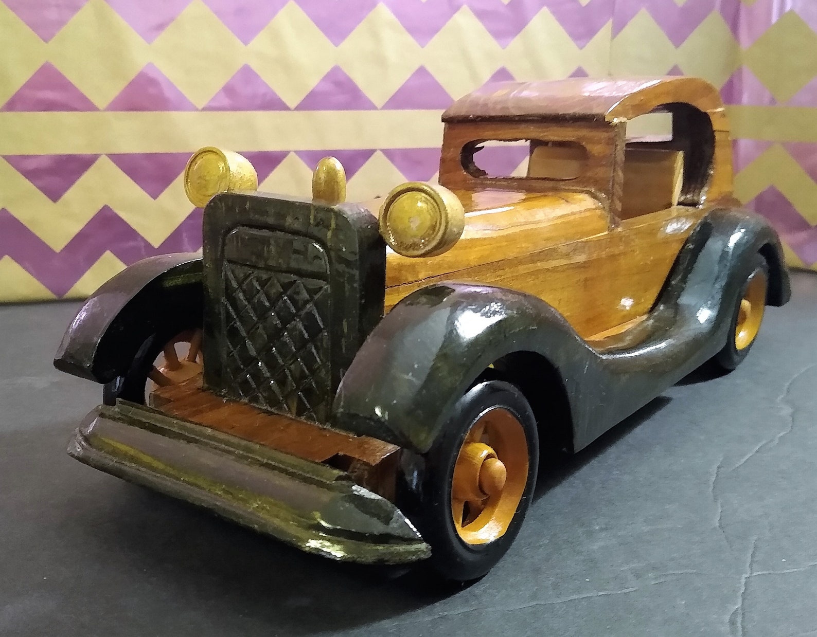 Antique Reproduction Wooden Car 12 | Etsy