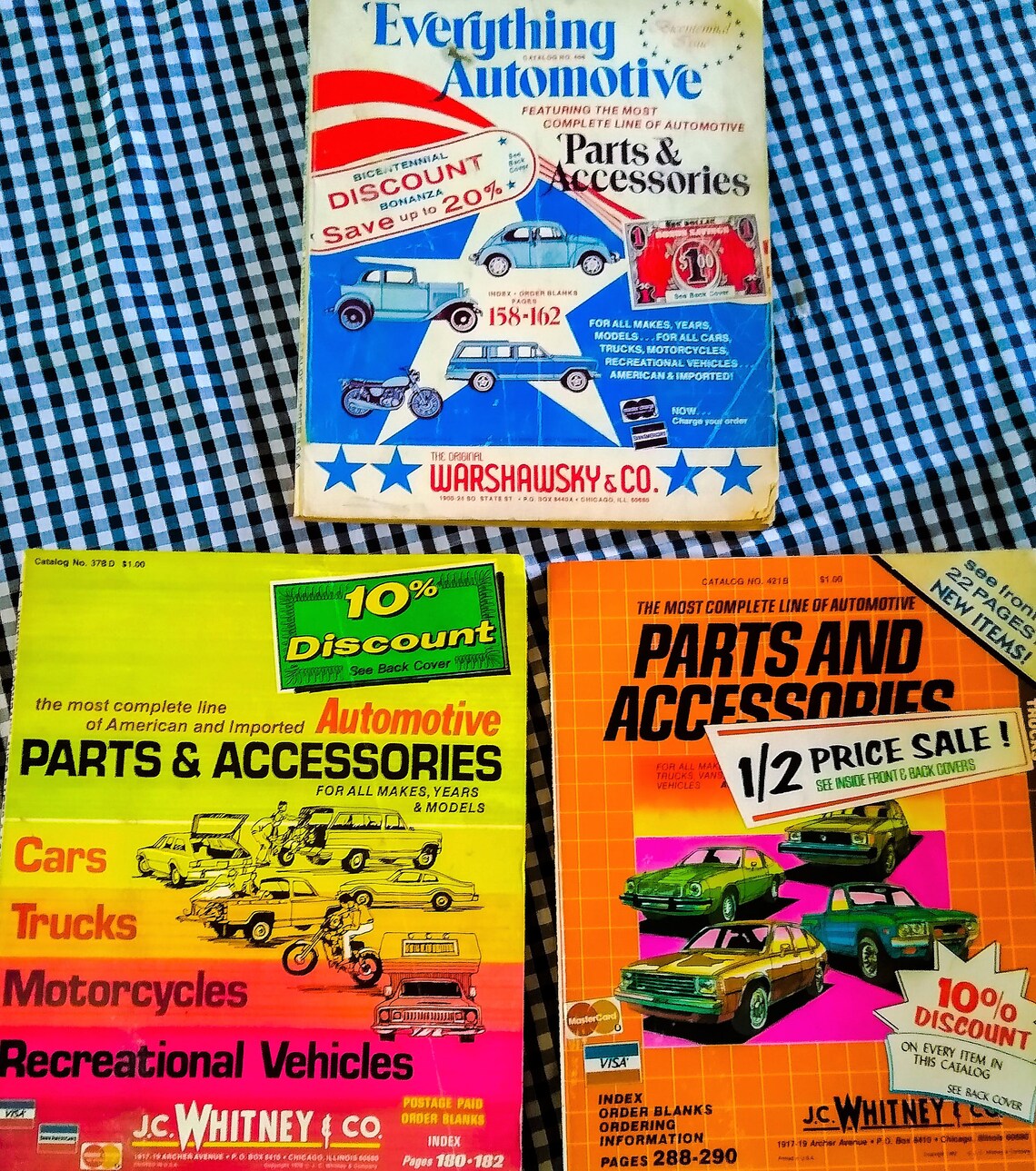 Vintage Automotive Catalogs JC Whitney Hemmings Motor News Etsy