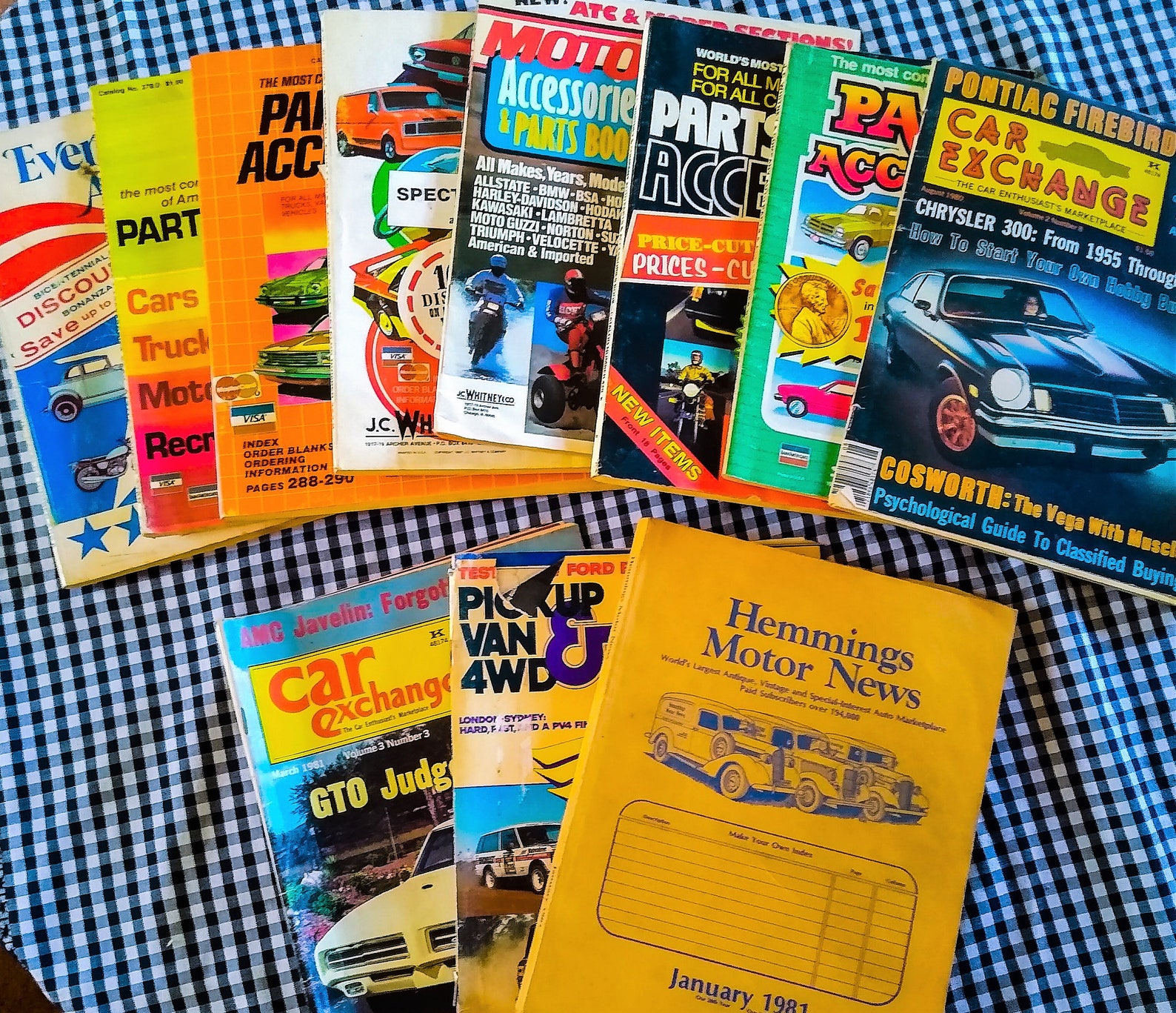 Vintage Automotive Catalogs JC Whitney Hemmings Motor News Etsy