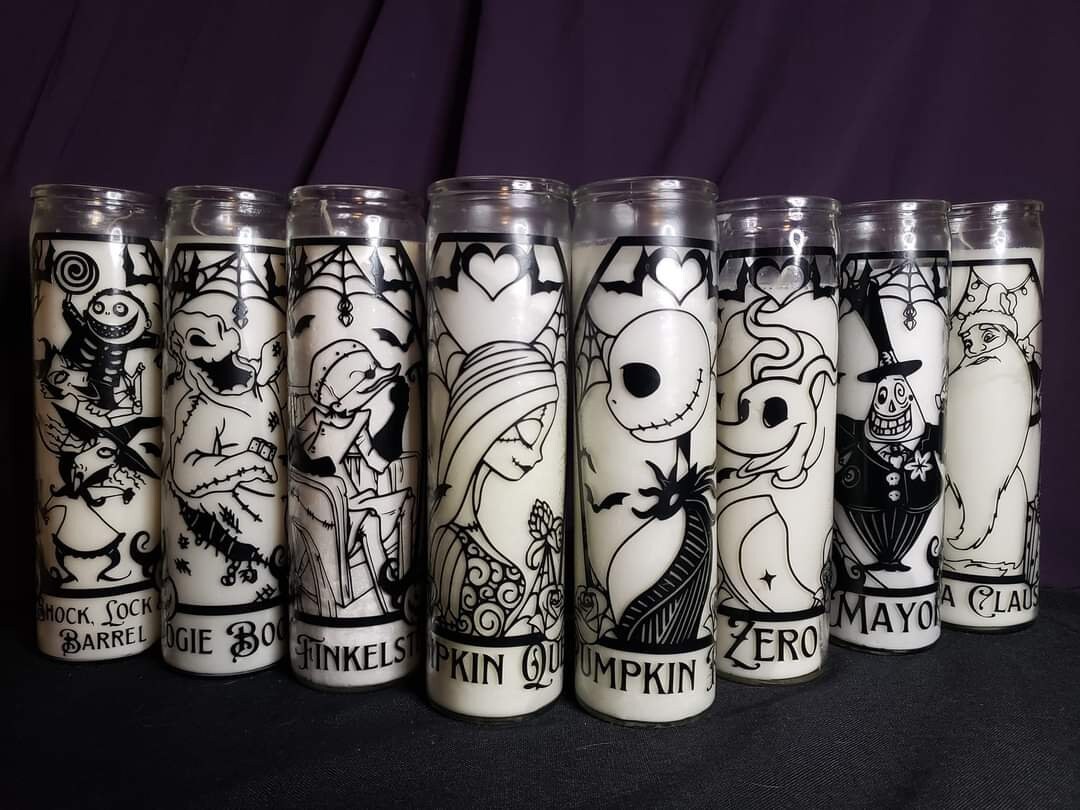 Jack Skellington Candles NBC Etsy