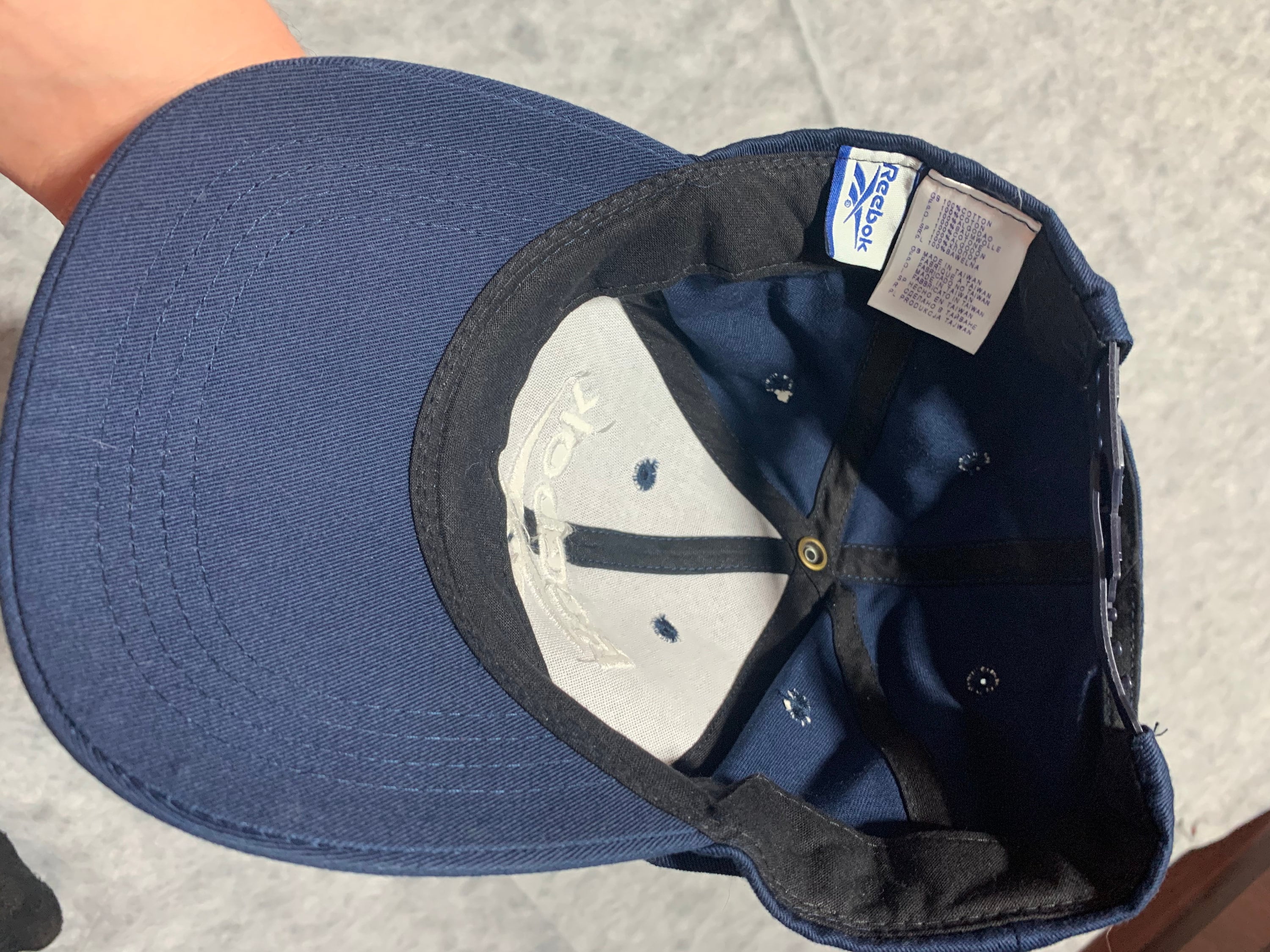 Reebok Vintage Cap One Size Blue Baseball Hat Bog Logo | Etsy