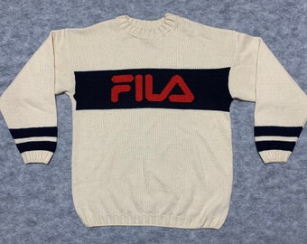 fila white sweater
