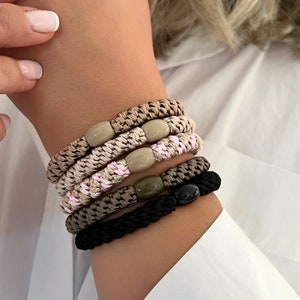Geflochtene Haargummis, Scrunchies Bunt, Elastisch, Haaraccessoires, Haarschmuck, Armschmuck