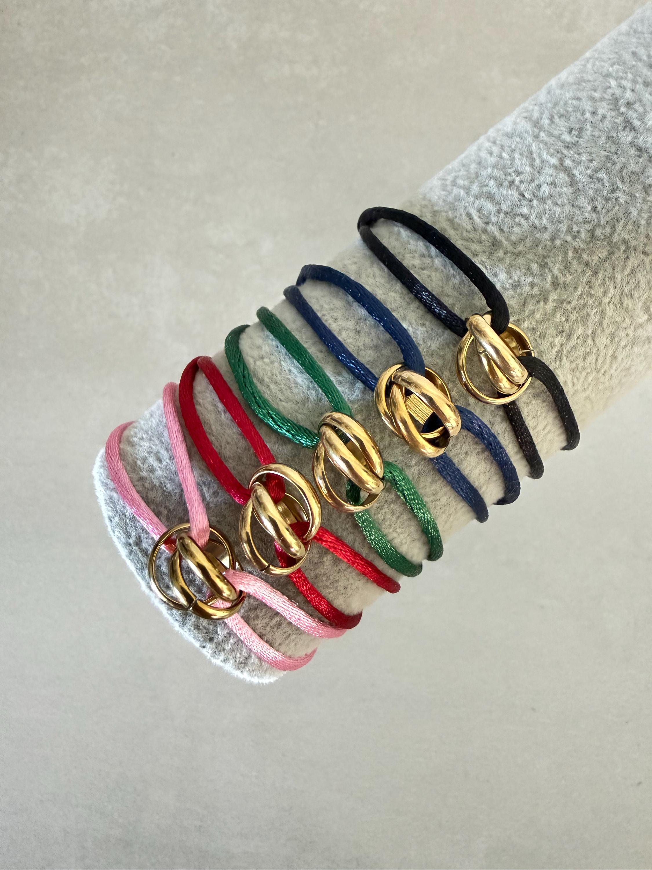 Cartier trinity cord bracelet - Etsy 日本