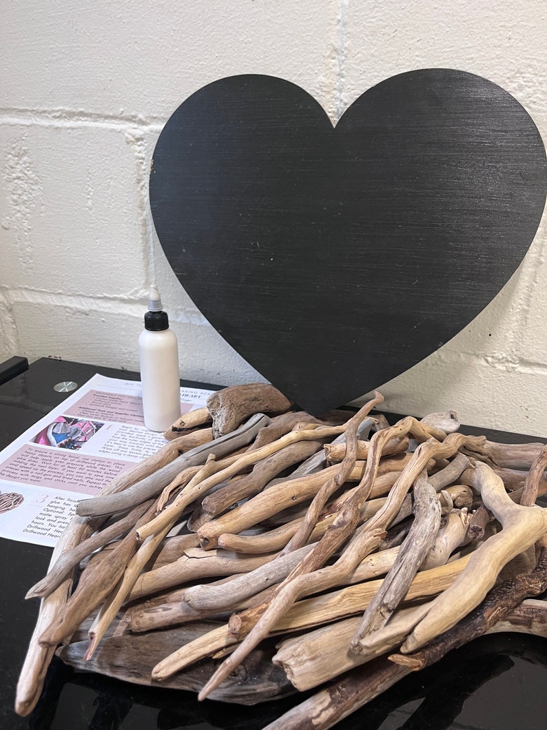 Craft Kit for Driftwood Heart DIY Driftwood Craft Kit Make Your Own