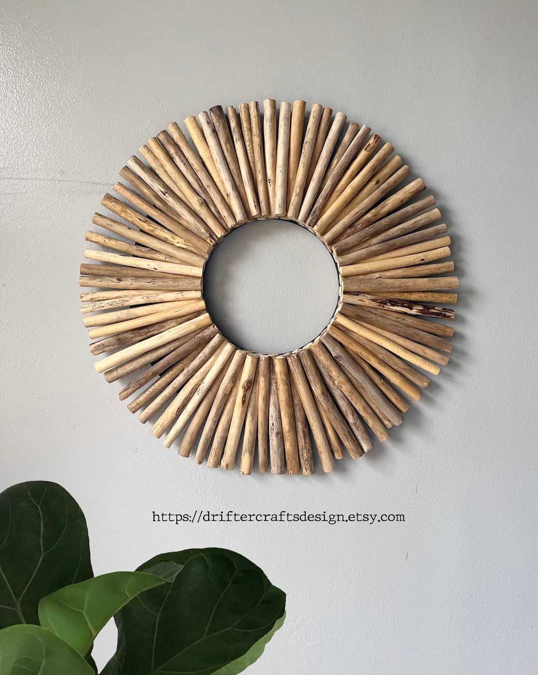 Driftwood Sunburst 15 Driftwood Wreath Rustic Home Décor Driftwood Wall Art Housewarming Gift