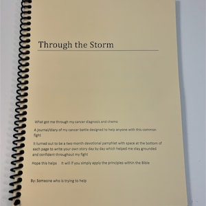 Through the Storm    -    A short book for those who are dealing with Cancer