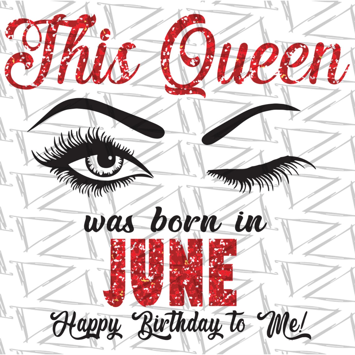 This Queen Was Born In June Svg Birthday Svg Born In June Etsy