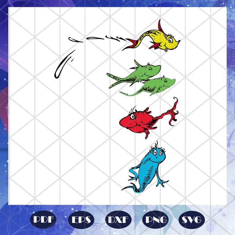 Download Dr Seuss School Things Svg Dr Seuss Png Dr Seuss One Fish Two Fish Red Fish Blue Fish Svg Two Fish Svg Thing One Fish Svg Grinch Svg Prints Art Collectibles