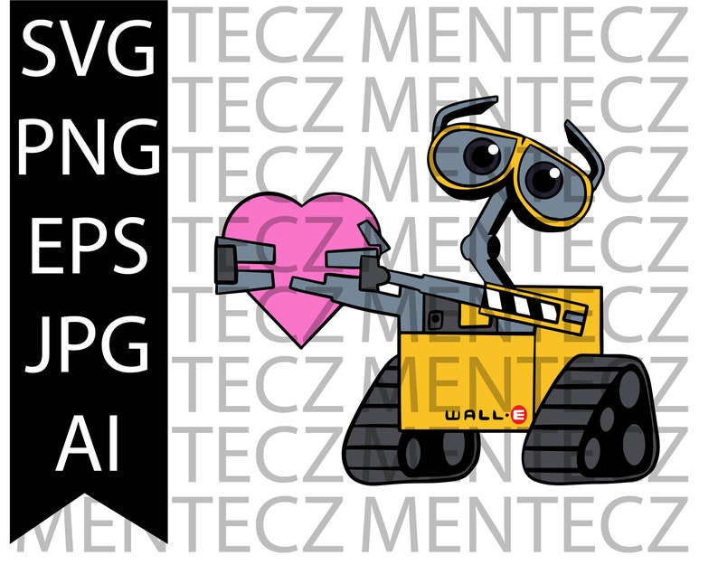 Walle Embroidery Design Wall E Embroidery Design Wall E Etsy