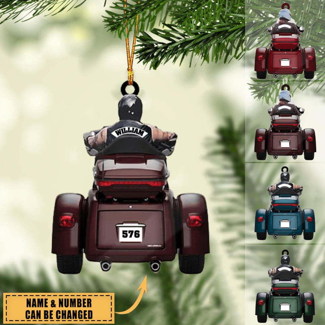 Biker Street Glide Road Glide Motorcycle Custom Shaped Ornament 1069