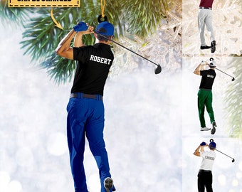Personlig golfspelareprydnad, present till golfspelareprydnad, golfjulprydnad, golfminnessak, present till pappa, för golfspelareprydnad