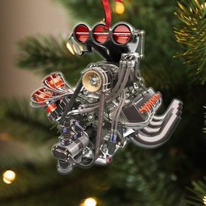 Personalized Hot Rod V8 Engine Ornament, Hot Rod V8 Engine Ornament ...