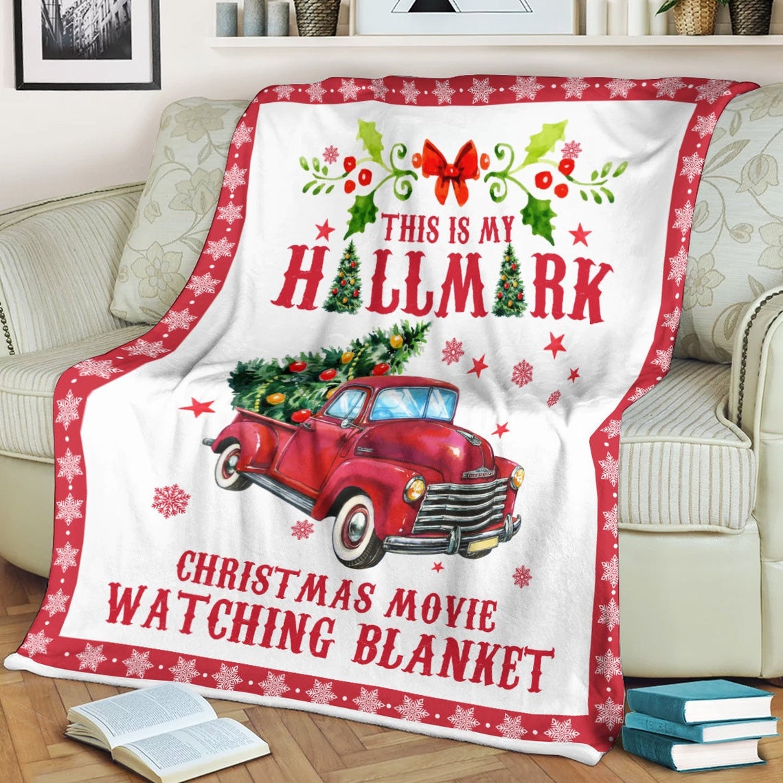 Hallmark red truck blanket hotsell