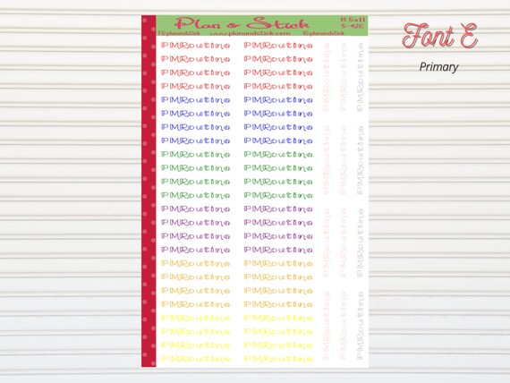 Calendars & Planners Paper & Party Supplies PM Routine 7x9 Script ...