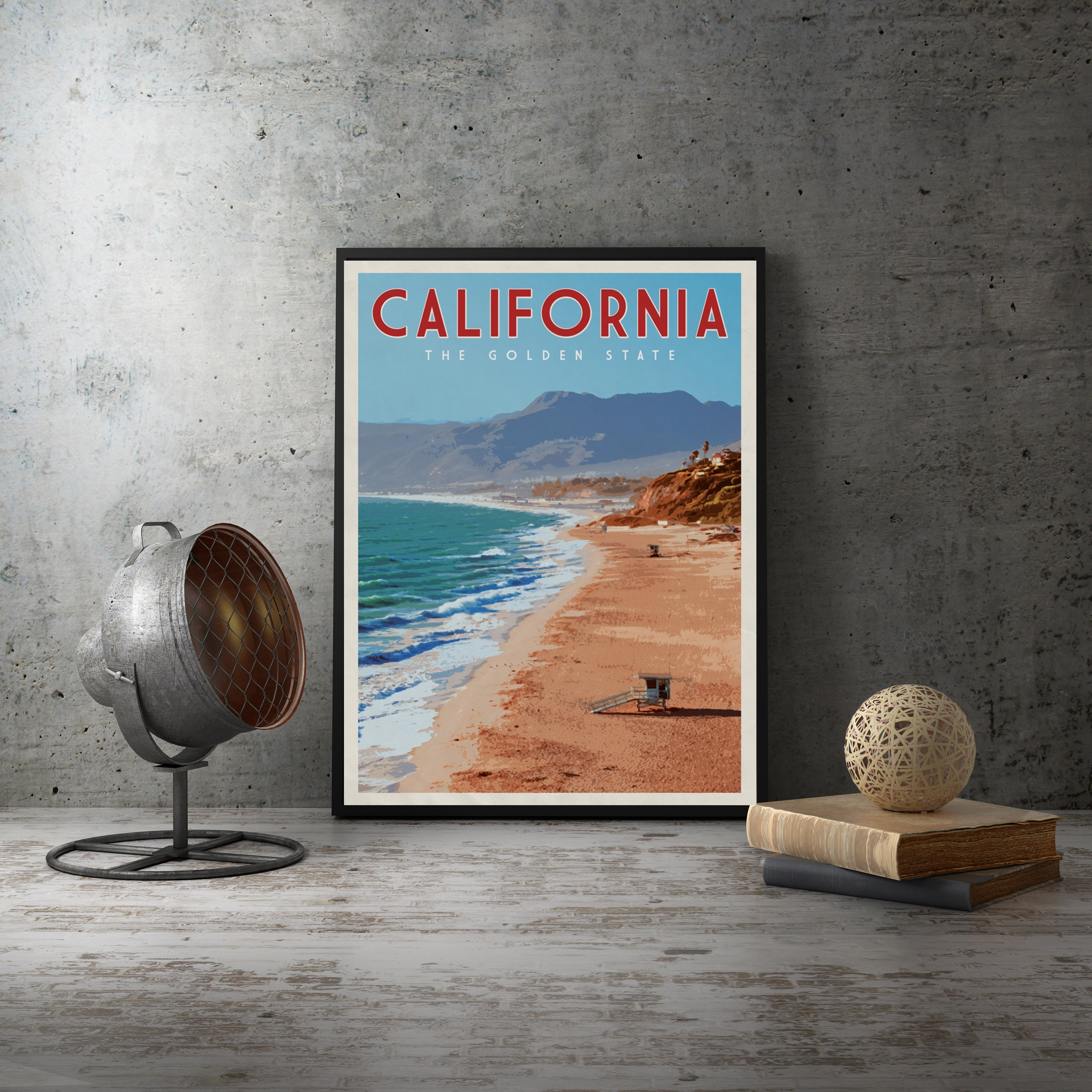 California Poster California Wall Art Etsy
