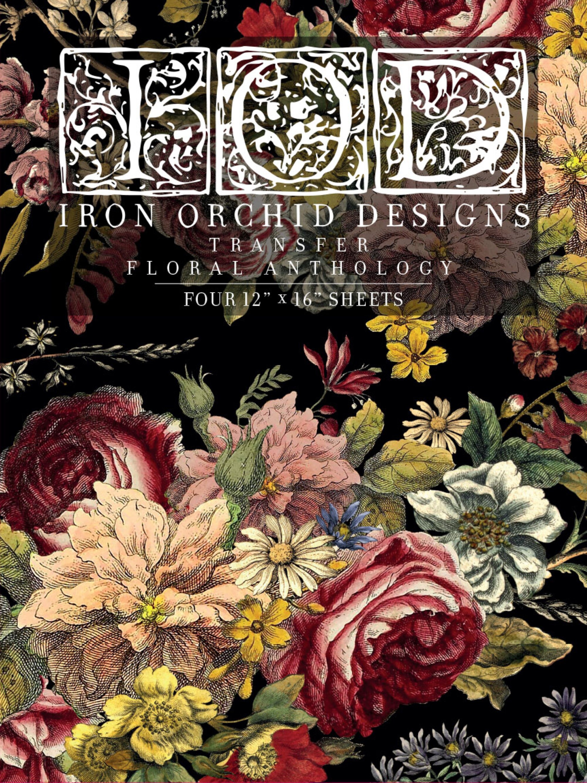 IOD Transfer Floral Anthology Pad by Iron Orchid Designs